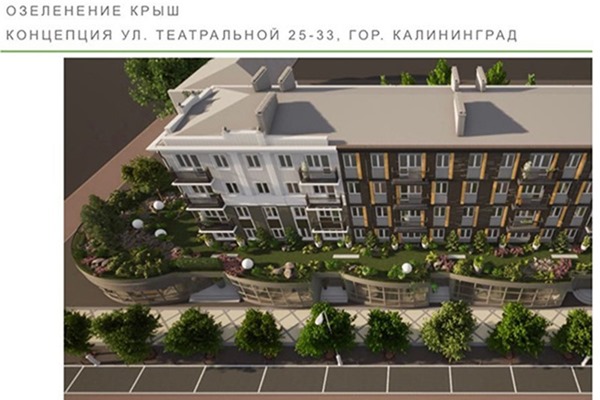 В Калининграде на крышах домов будут высаживать растительность