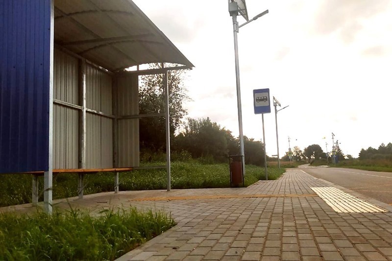 В Калининградской области идет капремонт автобусных остановок, обустройство пешеходных переходов