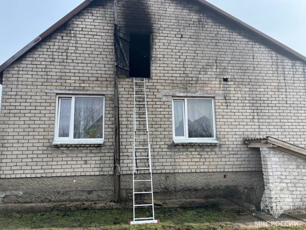 В Пушкино произошел пожар в одноэтажном жилом доме