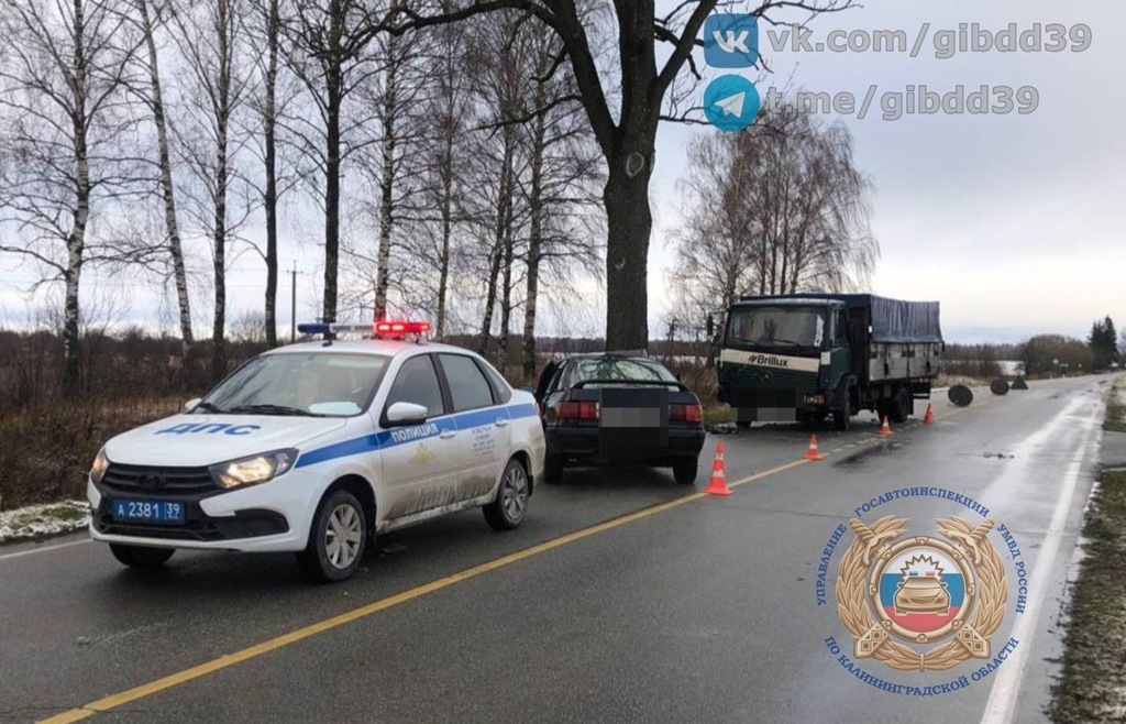 На трассе под Гусевом произошло лобовое столкновение: есть пострадавший