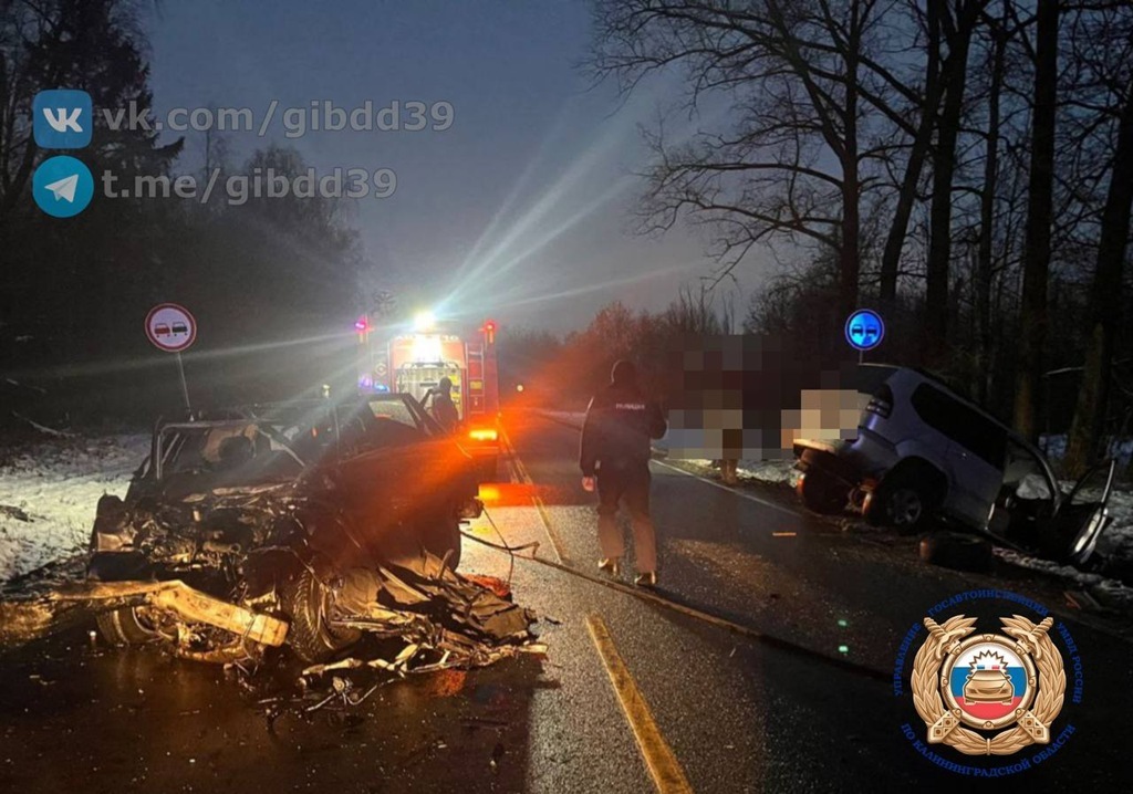 На трассе Советск-Гусев лобовое столкновение унесло жизнь водителя