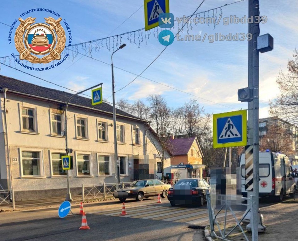 В Советске автомобиль сбил пешехода на нерегулируемом переходе